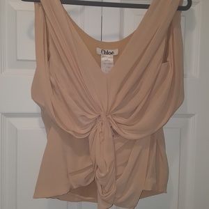 Chloe Silk Draped Top